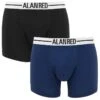 Alan Red 2-pack Boxers Lasting Blauw & Zwart
