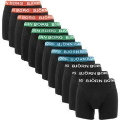 BJØRN BORG Björn Borg Cotton Stretch 12-pack Boxers Combi Zwart II