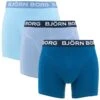 BJØRN BORG Björn Borg Cotton Stretch 3-pack Boxers Basic Blauw