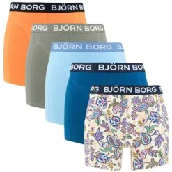 BJØRN BORG Björn Borg Cotton Stretch 5-pack Boxers Basic Flower Multi II
