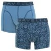 Cavello 2-pack Microfiber Boxers Flowers Blauw