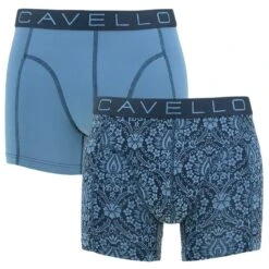 Cavello 2-pack Microfiber Boxers Flowers Blauw