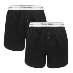 Calvin Klein 2-pack Wijde Boxershorts Zwart II