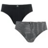 CECEBA 2-pack Herenslips Modal Stripe Zwart