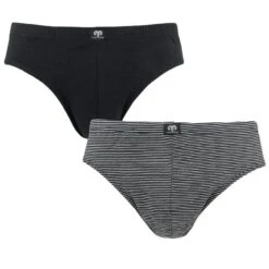 CECEBA 2-pack Herenslips Modal Stripe Zwart