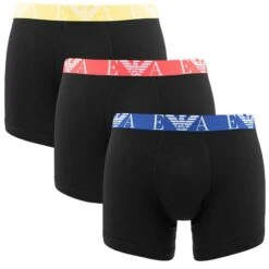 Emporio Armani 3-pack Boxers Basic Combi Zwart
