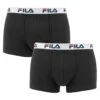 FILA 2-pack Boxers Basic Zwart