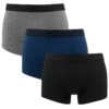 HOM 3-pack Boxers Tonal Zwart, Blauw & Grijs