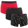 HOM 3-pack Boxers Hiro Zwart & Rood