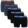 HEAD 5-pack Boxers Basic Zwart & Blauw