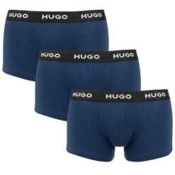 Hugo Boss HUGO 3-pack Boxer Trunks Basic Logo Blauw