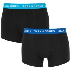 Jack & Jones 2-pack Boxers Rich Blue Jewel Zwart