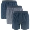 JBS 3-pack Wijde Boxershorts Blauw & Grijs