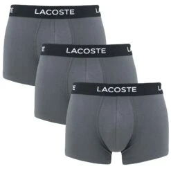 Lacoste 3-pack Boxers Basic Casual Grijs