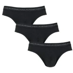 Michael Kors 3-pack Supima Slips Basic Zwart