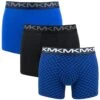 Michael Kors 3-pack Boxers Block Blauw & Zwart