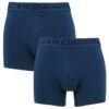 Muchachomalo 2-pack Bamboe Boxers Basic Blauw