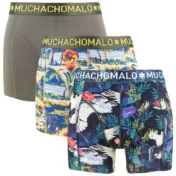 Muchachomalo 3-pack Boxers Baretta Blue Hawaii Multi