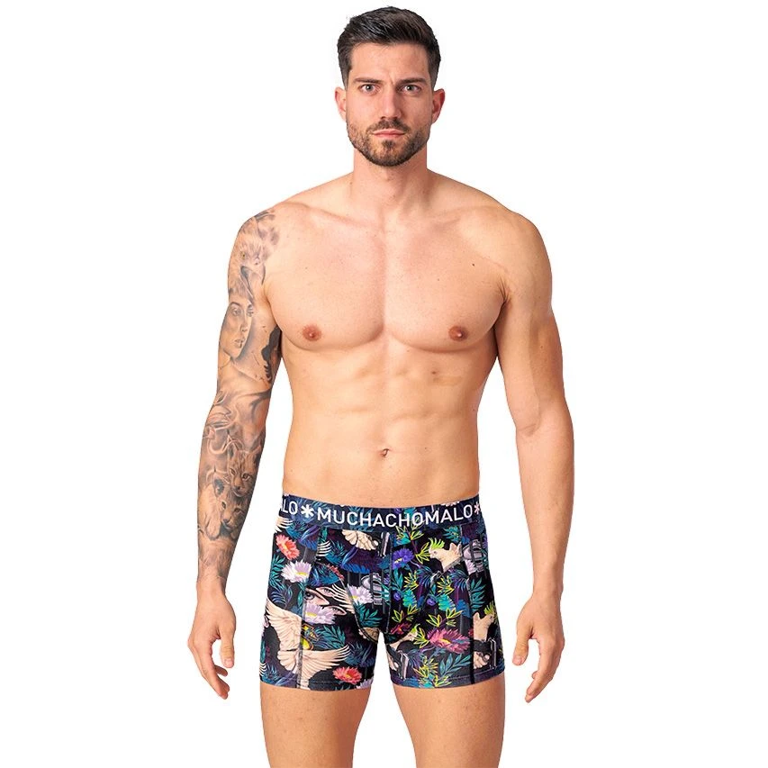Muchachomalo 4-pack Boxers Baretta Blue Hawai Multi - Afbeelding 2