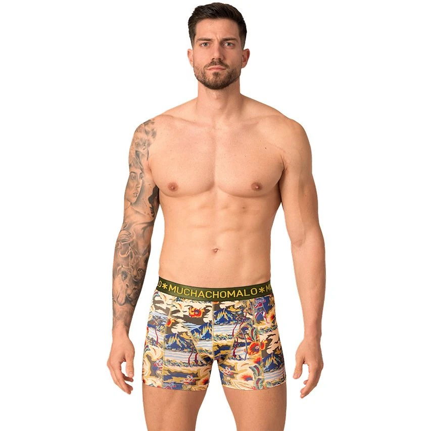 Muchachomalo 4-pack Boxers Baretta Blue Hawai Multi - Afbeelding 3