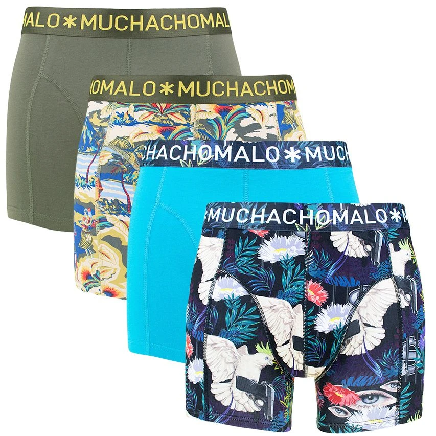 Muchachomalo 4-pack Boxers Baretta Blue Hawai Multi