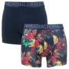 Muchachomalo 2-pack Bamboe Boxers Rose Fight Blauw