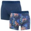 Muchachomalo 2-pack Cotton Modal Boxers Ship Blauw