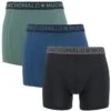 Muchachomalo 3-pack Microfiber Boxers Zwart, Blauw & Groen