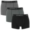 O'Neill 3-pack Boxers Grijs & Zwart