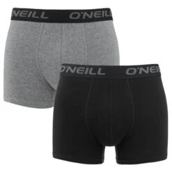 O'Neill 2-pack Boxers Plain Zwart & Grijs