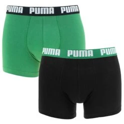 PUMA 2-pack Boxers Basic Groen & Zwart IV