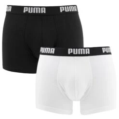 PUMA 2-pack Boxers Basic Zwart & Wit