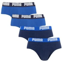 PUMA 4-pack Herenslips Basic Combi Blauw