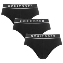 Schiesser 95/5 3-pack Herenslips Rio Zwart