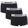 Sloggi Go 3-pack Boxer Trunks Zwart