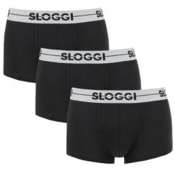 Sloggi Go 3-pack Boxer Trunks Zwart
